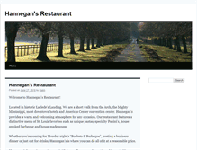Tablet Screenshot of hannegansrestaurant.com